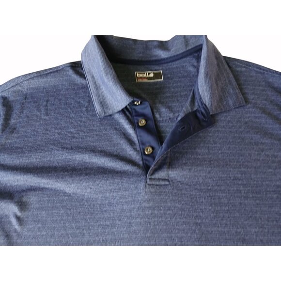 Bollé Mens Polo Shirt Blue Size XXL Performance Golf Shirt Short Sleeve - Picture 2 of 8